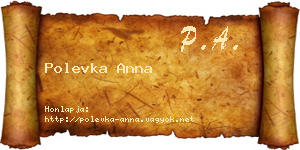 Polevka Anna névjegykártya